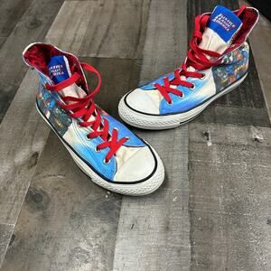 Converse All Star Justice League America Comic DC High Top Sneakers Shoes Mens 6